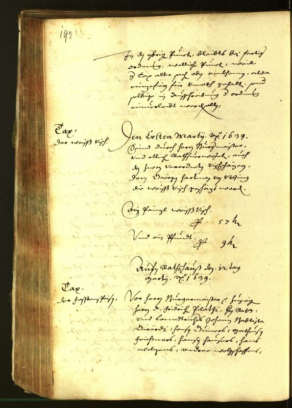 Civic Archives of Bozen-Bolzano - BOhisto Minutes of the council 1639 