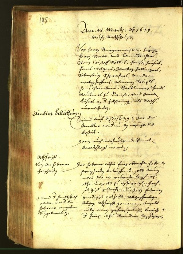 Civic Archives of Bozen-Bolzano - BOhisto Minutes of the council 1639 