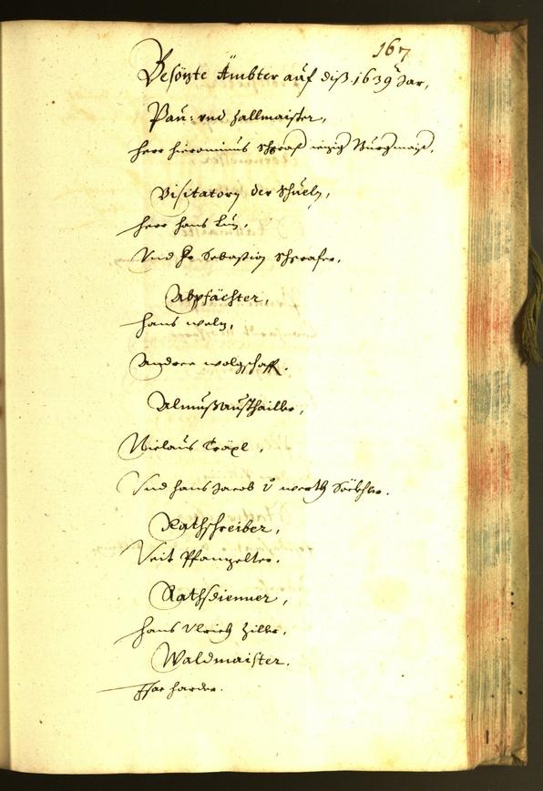 Stadtarchiv Bozen - BOhisto Ratsprotokoll 1639 