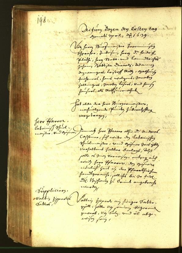 Civic Archives of Bozen-Bolzano - BOhisto Minutes of the council 1639 