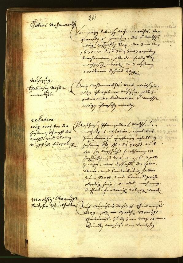 Stadtarchiv Bozen - BOhisto Ratsprotokoll 1639 