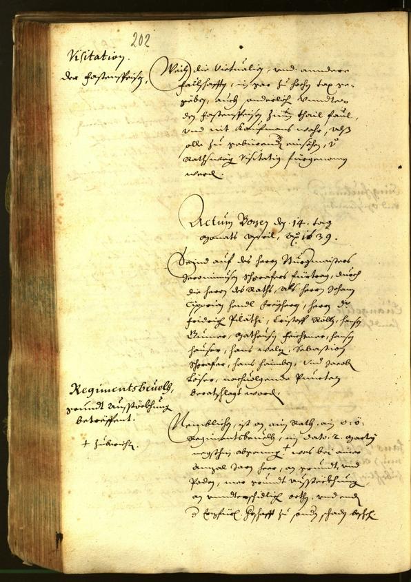 Civic Archives of Bozen-Bolzano - BOhisto Minutes of the council 1639 