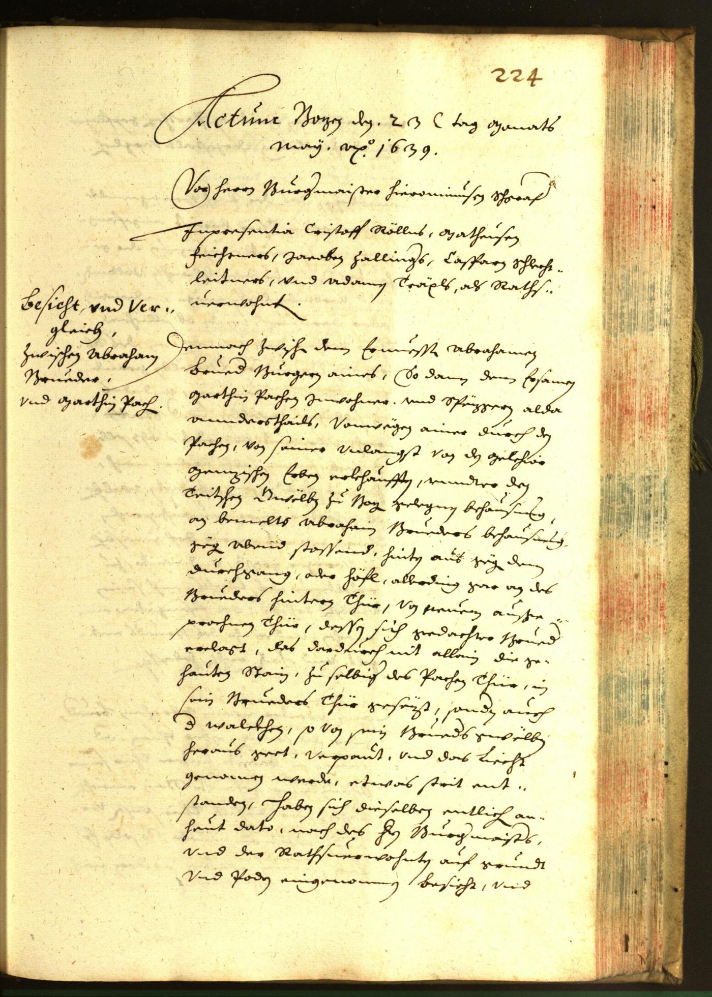 Civic Archives of Bozen-Bolzano - BOhisto Minutes of the council 1639 