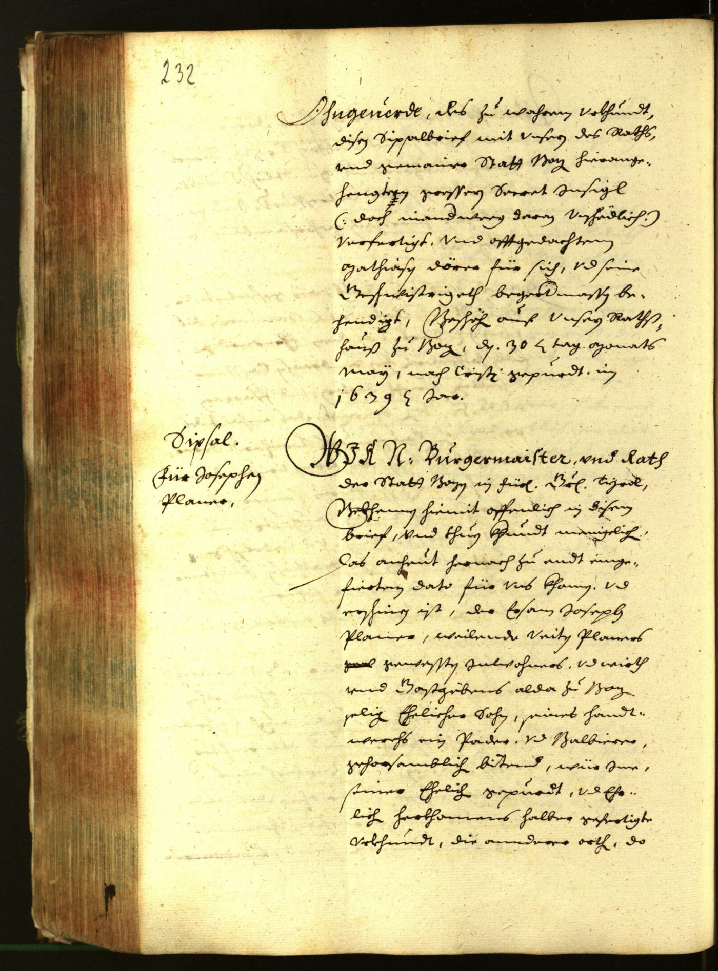 Civic Archives of Bozen-Bolzano - BOhisto Minutes of the council 1639 