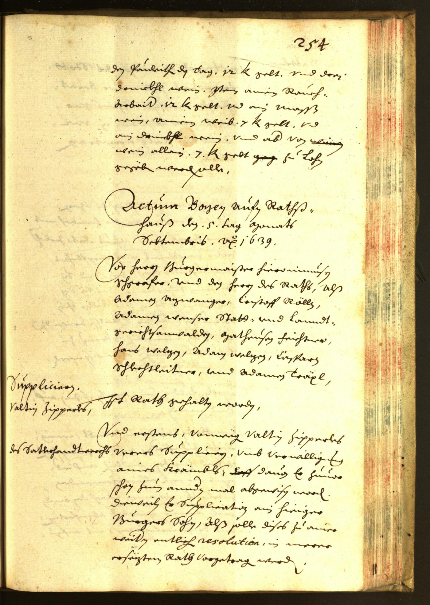 Civic Archives of Bozen-Bolzano - BOhisto Minutes of the council 1639 