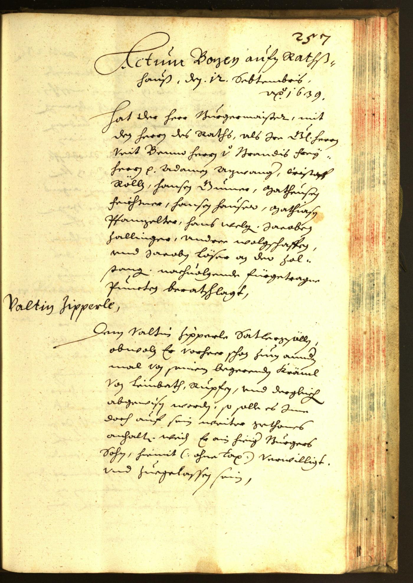 Civic Archives of Bozen-Bolzano - BOhisto Minutes of the council 1639 