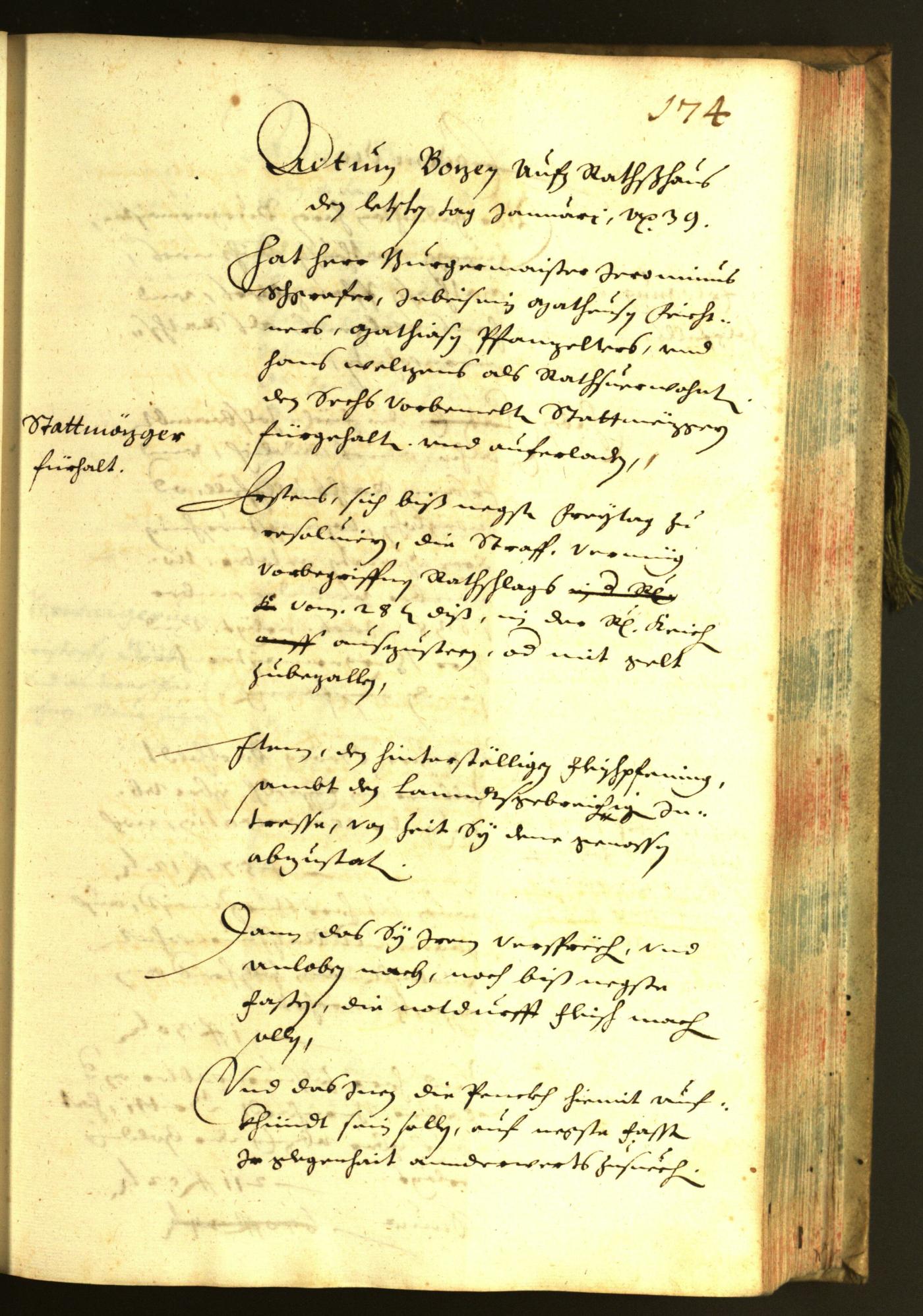 Civic Archives of Bozen-Bolzano - BOhisto Minutes of the council 1639 