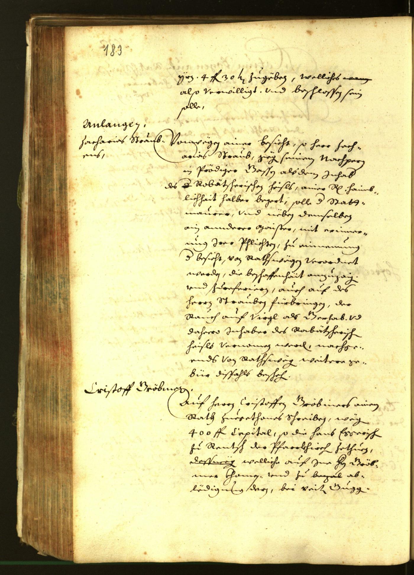 Stadtarchiv Bozen - BOhisto Ratsprotokoll 1639 