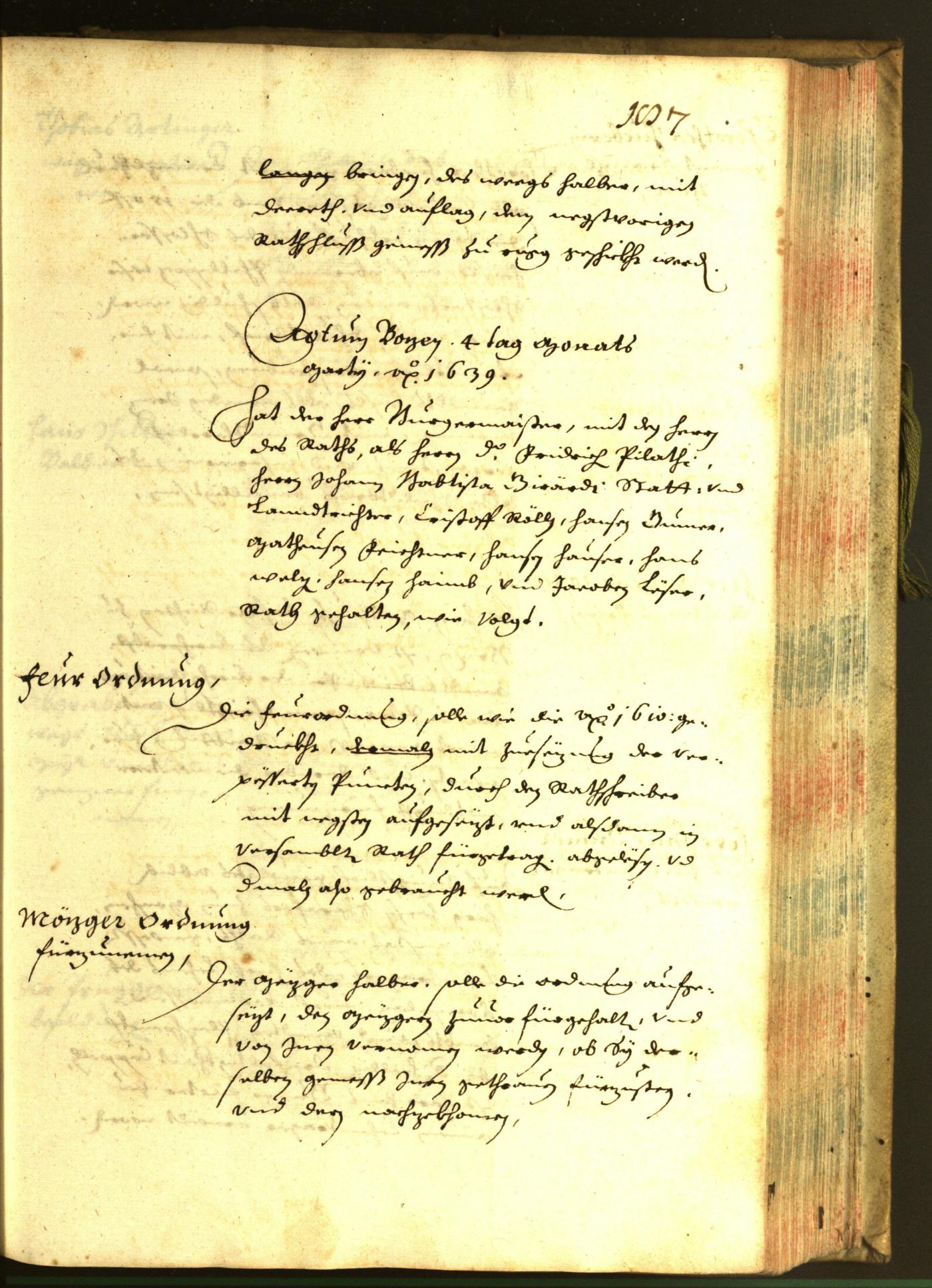 Civic Archives of Bozen-Bolzano - BOhisto Minutes of the council 1639 