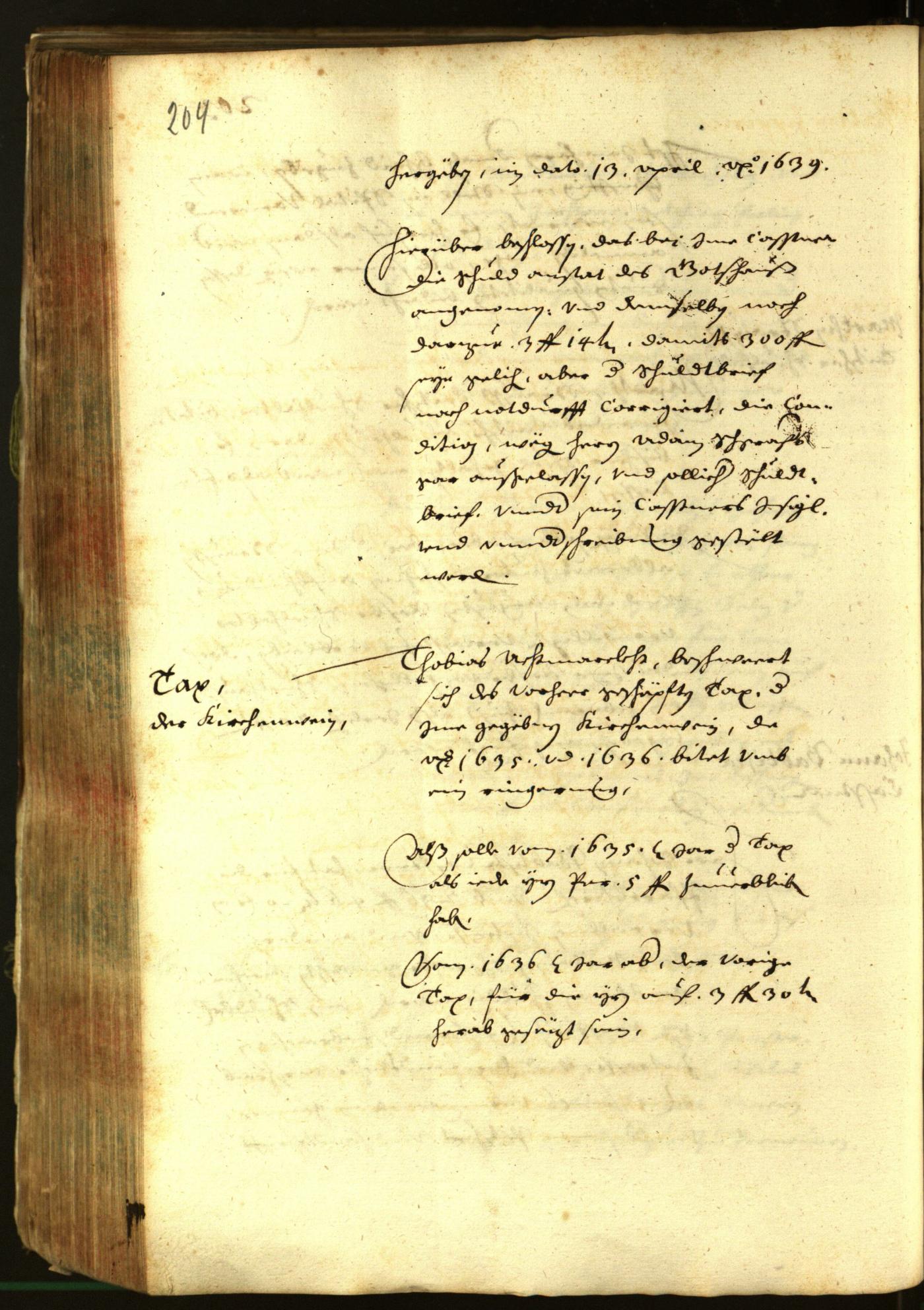 Civic Archives of Bozen-Bolzano - BOhisto Minutes of the council 1639 