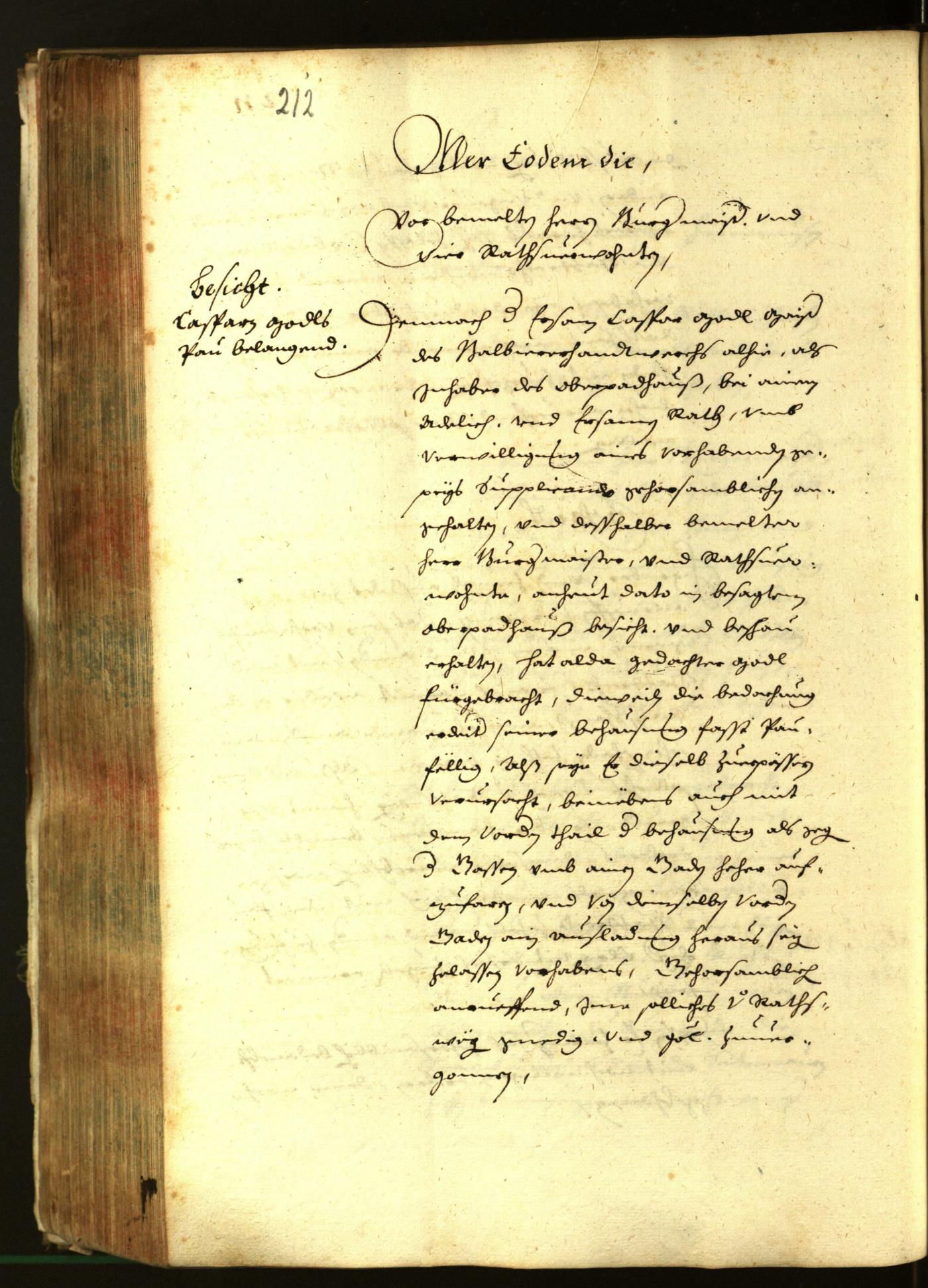 Civic Archives of Bozen-Bolzano - BOhisto Minutes of the council 1639 