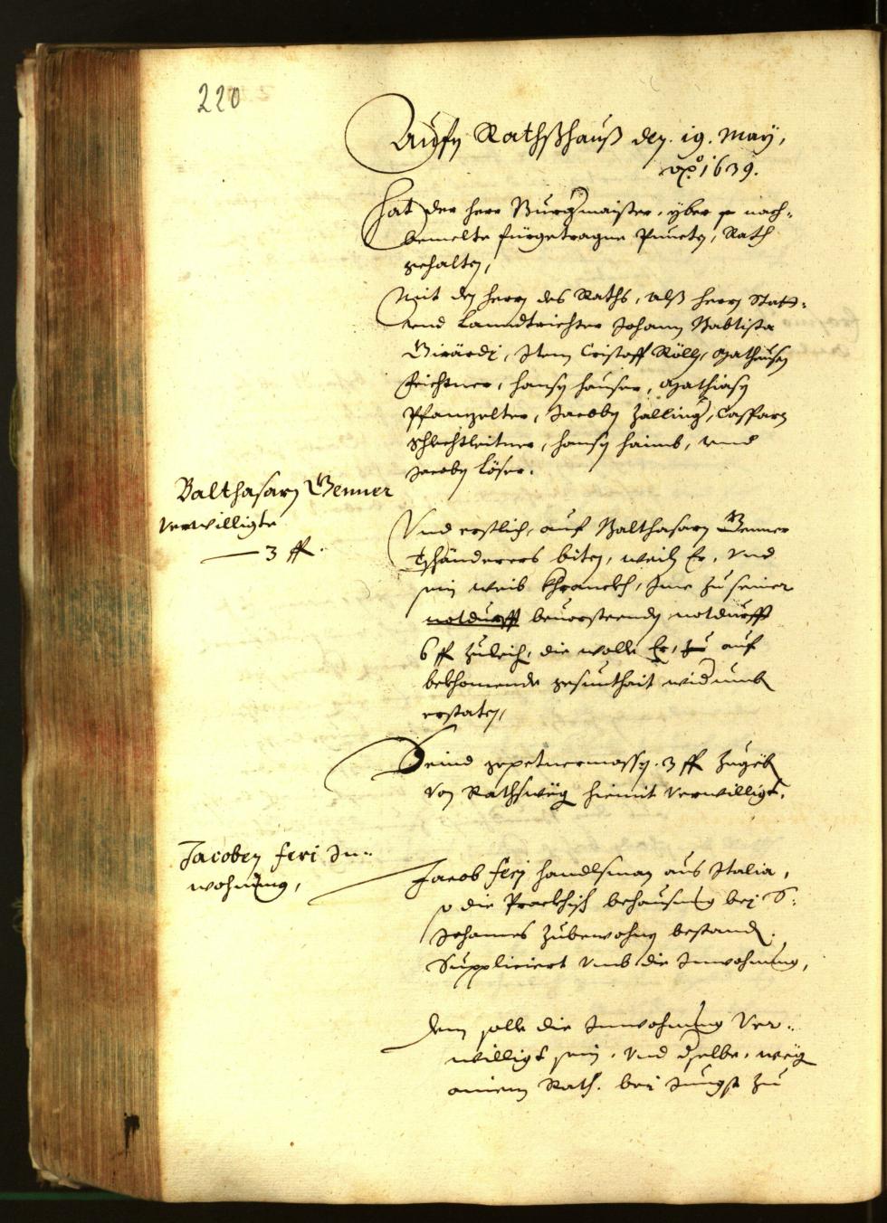 Civic Archives of Bozen-Bolzano - BOhisto Minutes of the council 1639 