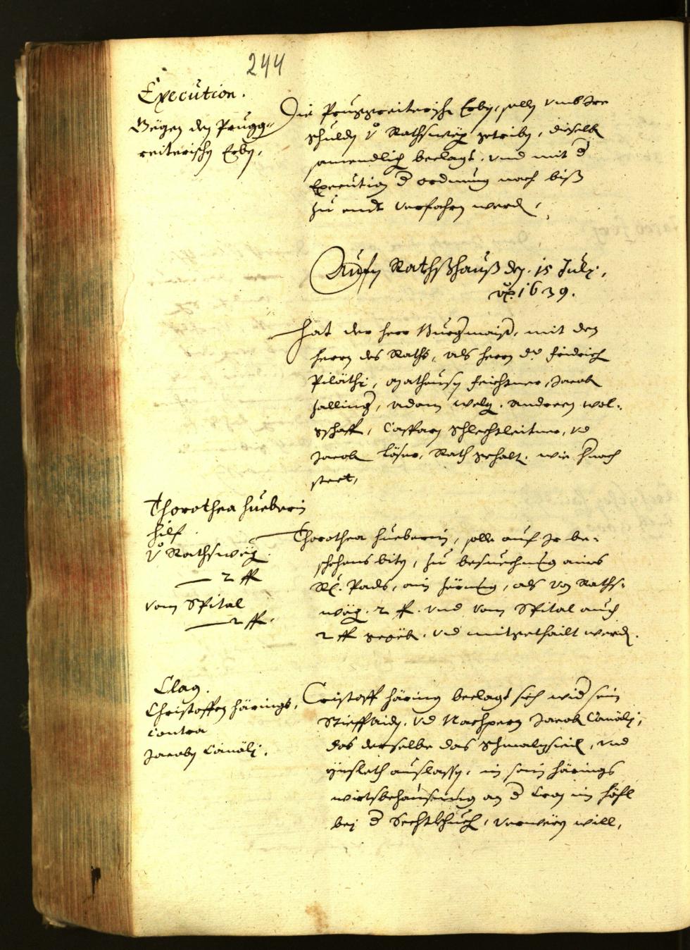 Civic Archives of Bozen-Bolzano - BOhisto Minutes of the council 1639 