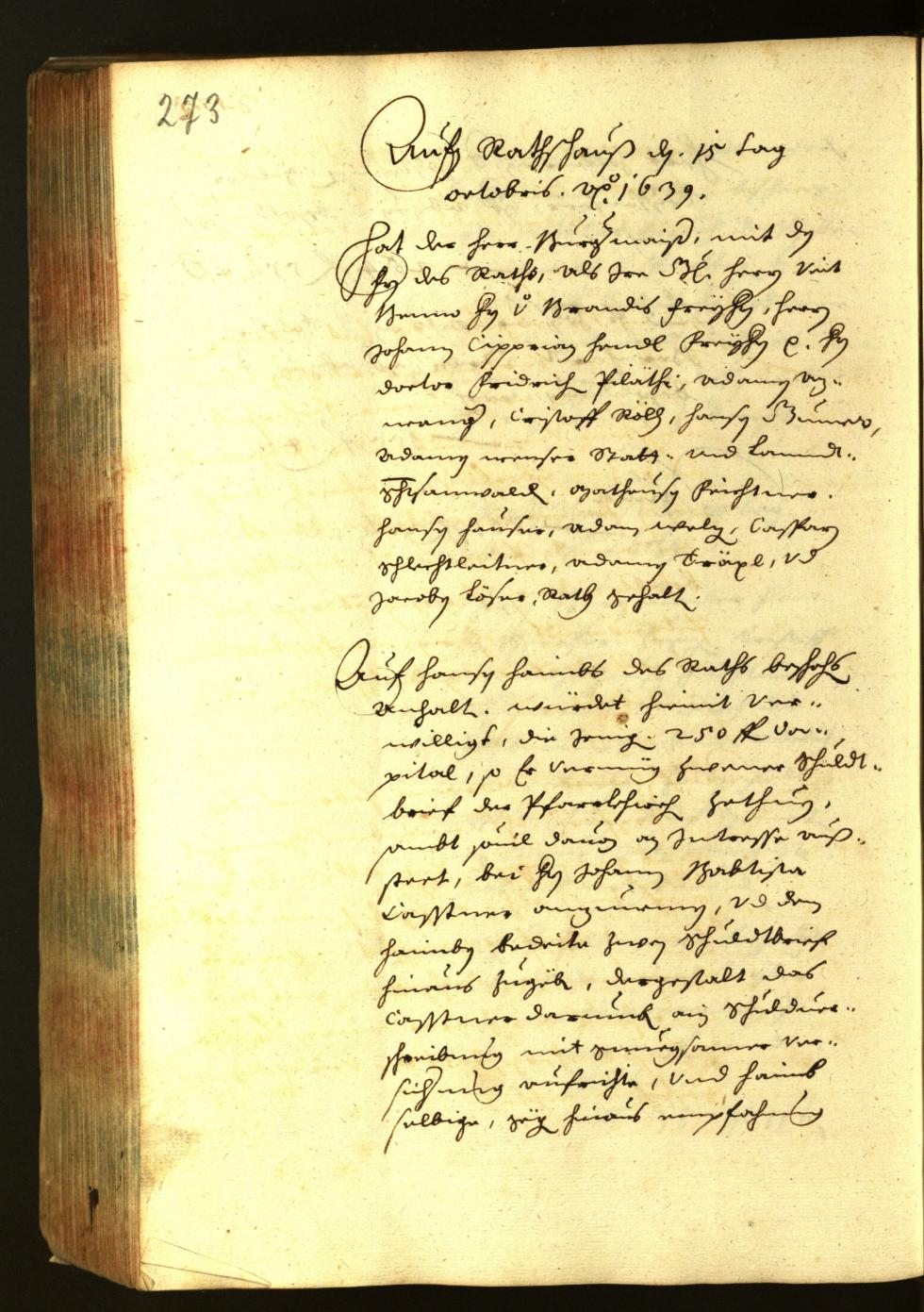 Civic Archives of Bozen-Bolzano - BOhisto Minutes of the council 1639 