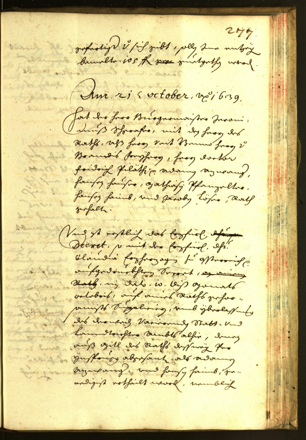 Civic Archives of Bozen-Bolzano - BOhisto Minutes of the council 1639 