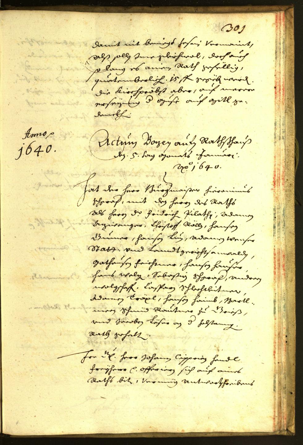 Civic Archives of Bozen-Bolzano - BOhisto Minutes of the council 1639 