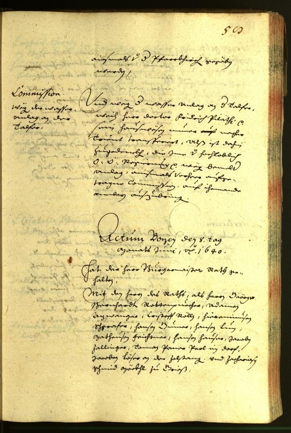 Civic Archives of Bozen-Bolzano - BOhisto Minutes of the council 1640 