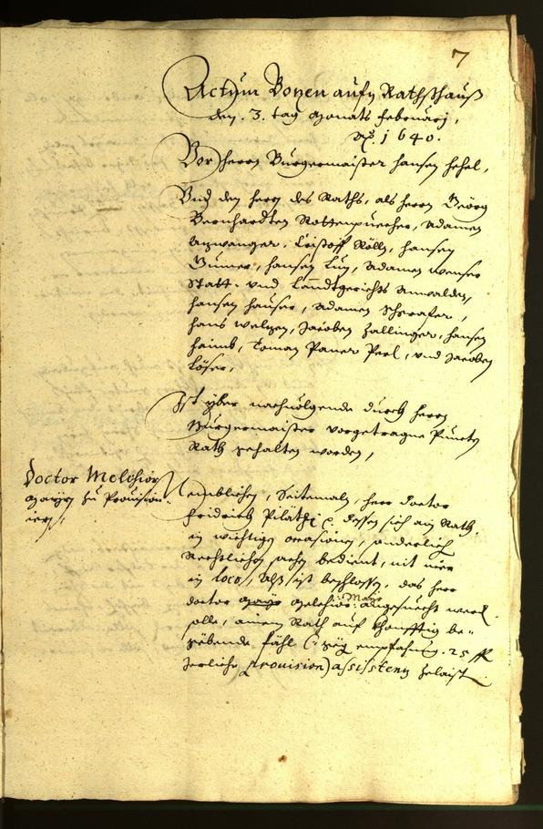 Civic Archives of Bozen-Bolzano - BOhisto Minutes of the council 1640 