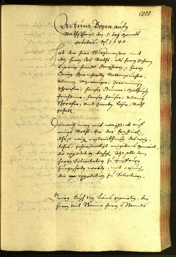 Civic Archives of Bozen-Bolzano - BOhisto Minutes of the council 1640 