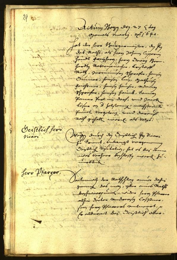Civic Archives of Bozen-Bolzano - BOhisto Minutes of the council 1640 