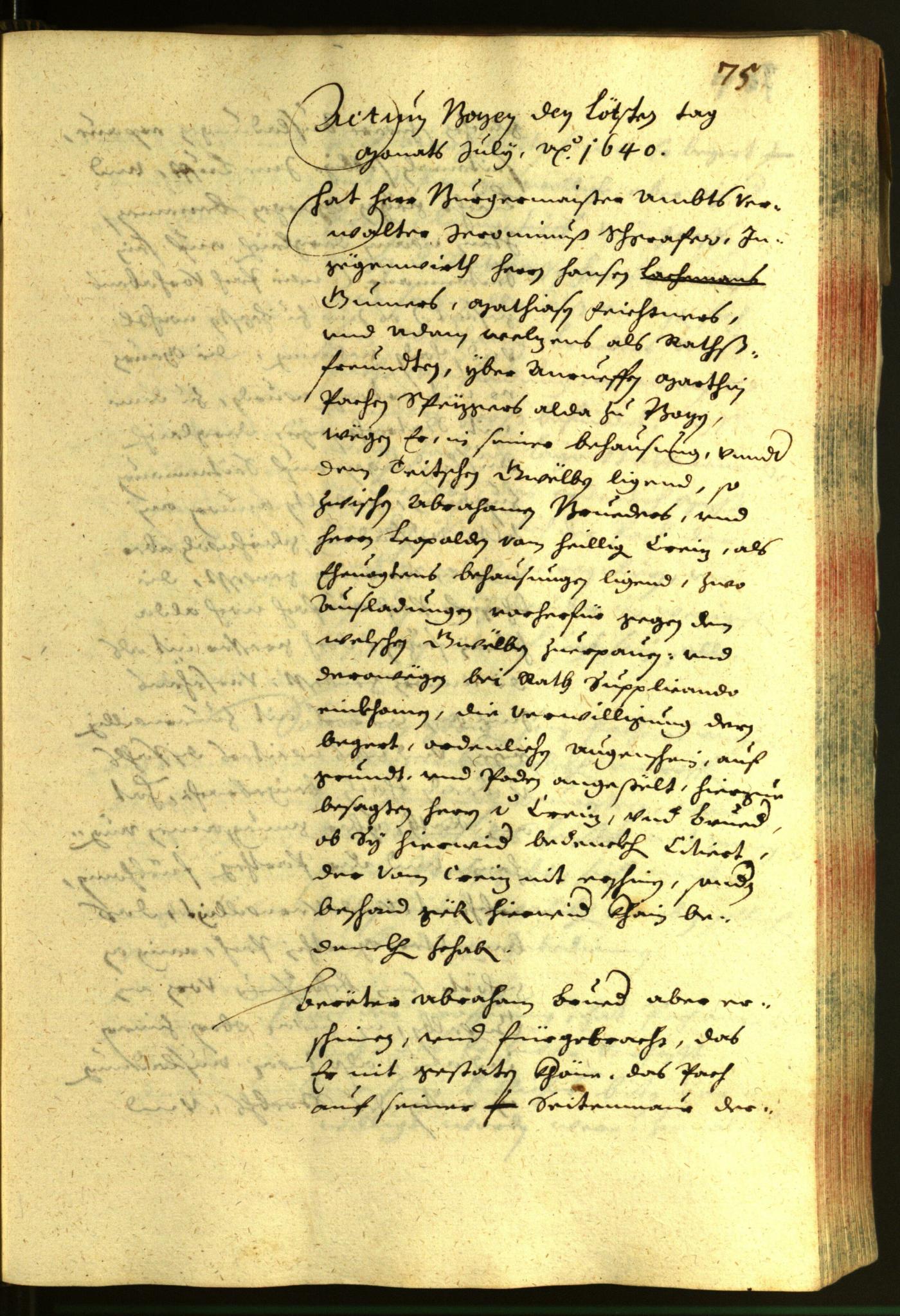 Civic Archives of Bozen-Bolzano - BOhisto Minutes of the council 1640 