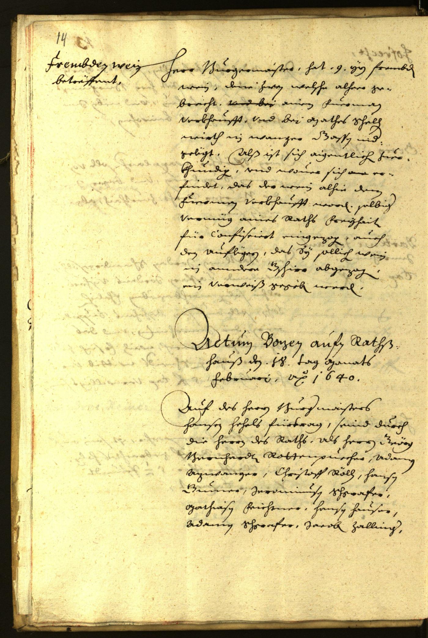 Civic Archives of Bozen-Bolzano - BOhisto Minutes of the council 1640 