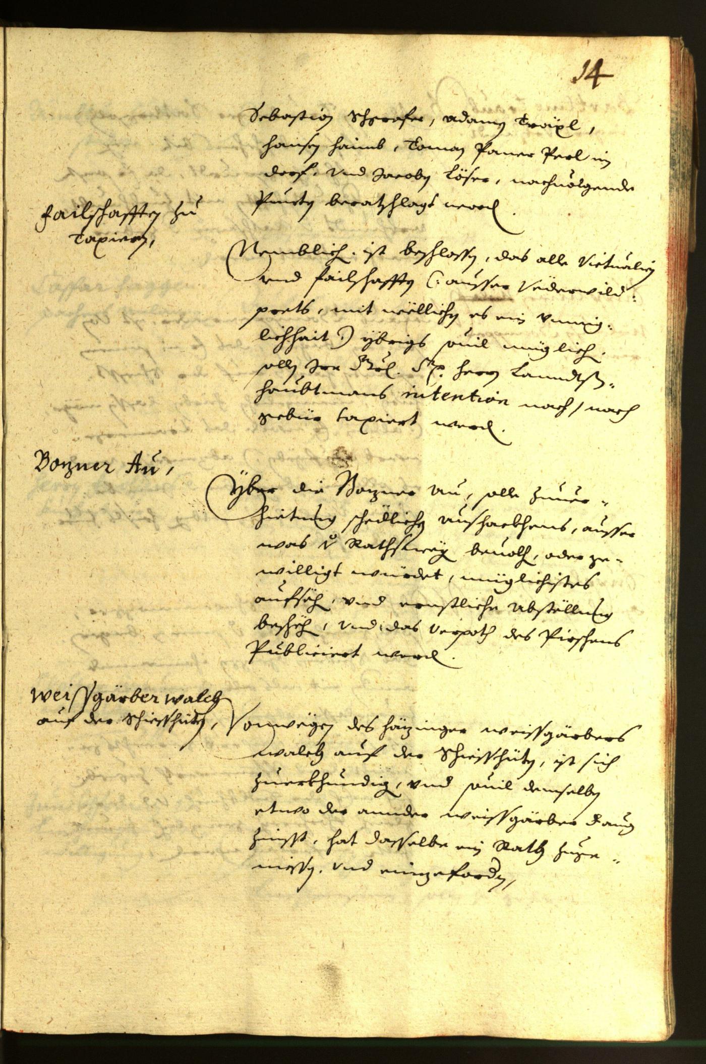 Civic Archives of Bozen-Bolzano - BOhisto Minutes of the council 1640 