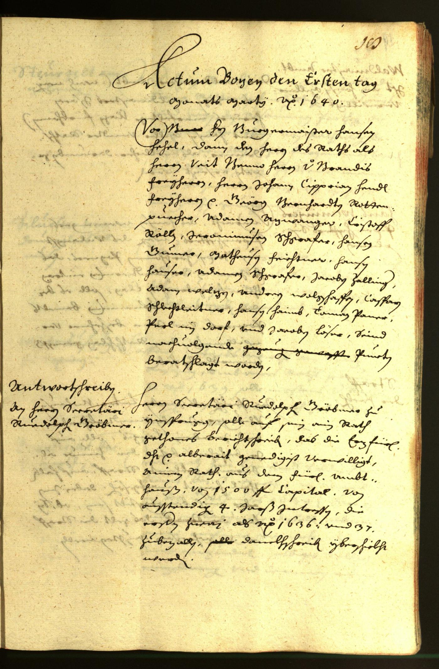 Civic Archives of Bozen-Bolzano - BOhisto Minutes of the council 1640 