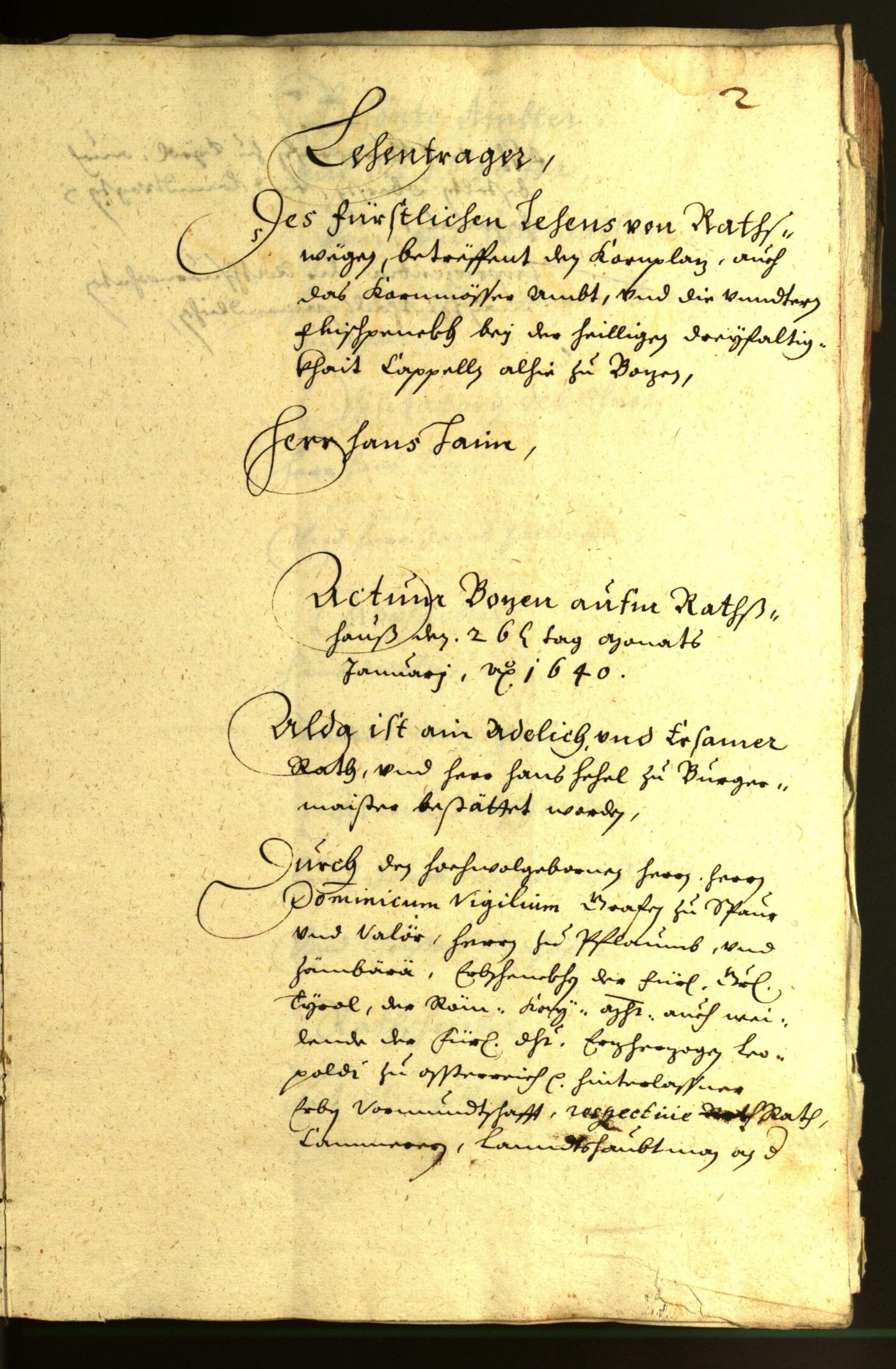 Civic Archives of Bozen-Bolzano - BOhisto Minutes of the council 1640 