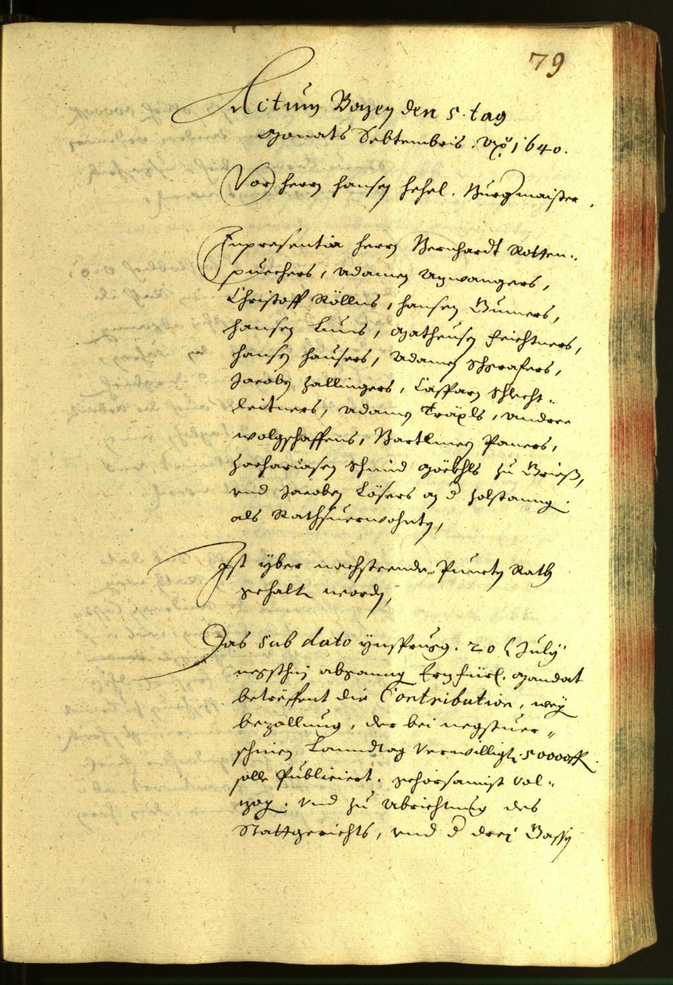 Civic Archives of Bozen-Bolzano - BOhisto Minutes of the council 1640 