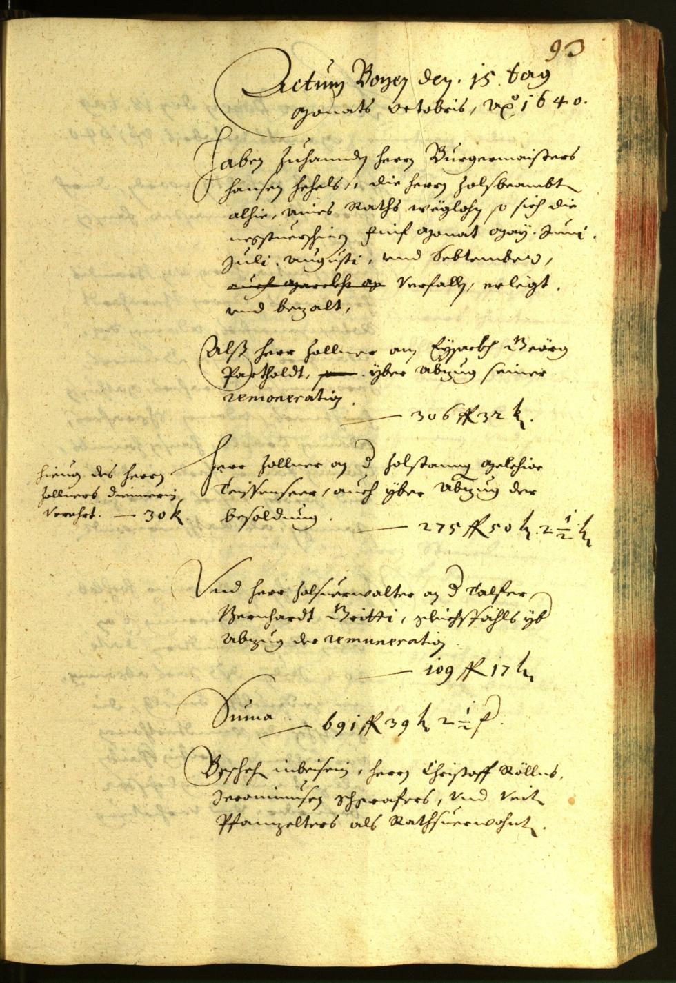 Civic Archives of Bozen-Bolzano - BOhisto Minutes of the council 1640 