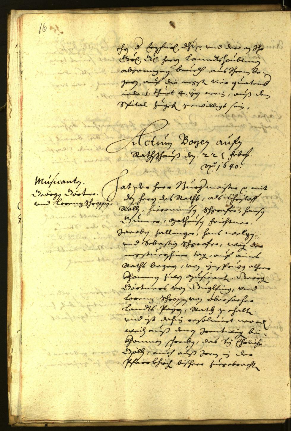 Civic Archives of Bozen-Bolzano - BOhisto Minutes of the council 1640 