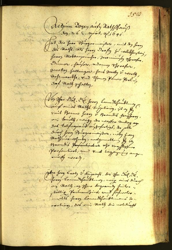 Civic Archives of Bozen-Bolzano - BOhisto Minutes of the council 1641 