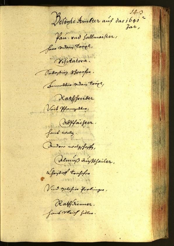 Civic Archives of Bozen-Bolzano - BOhisto Minutes of the council 1641 