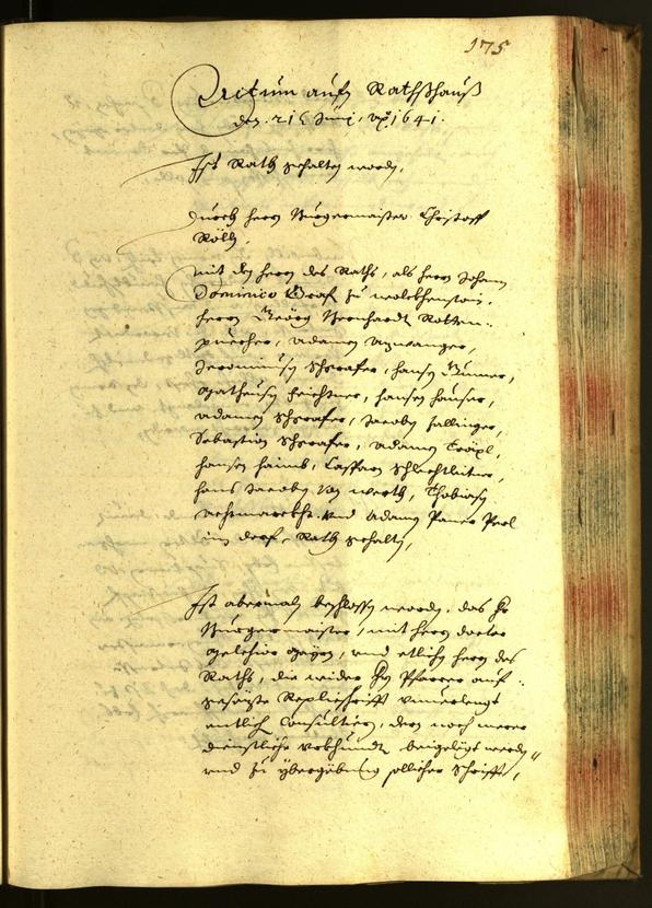 Civic Archives of Bozen-Bolzano - BOhisto Minutes of the council 1641 