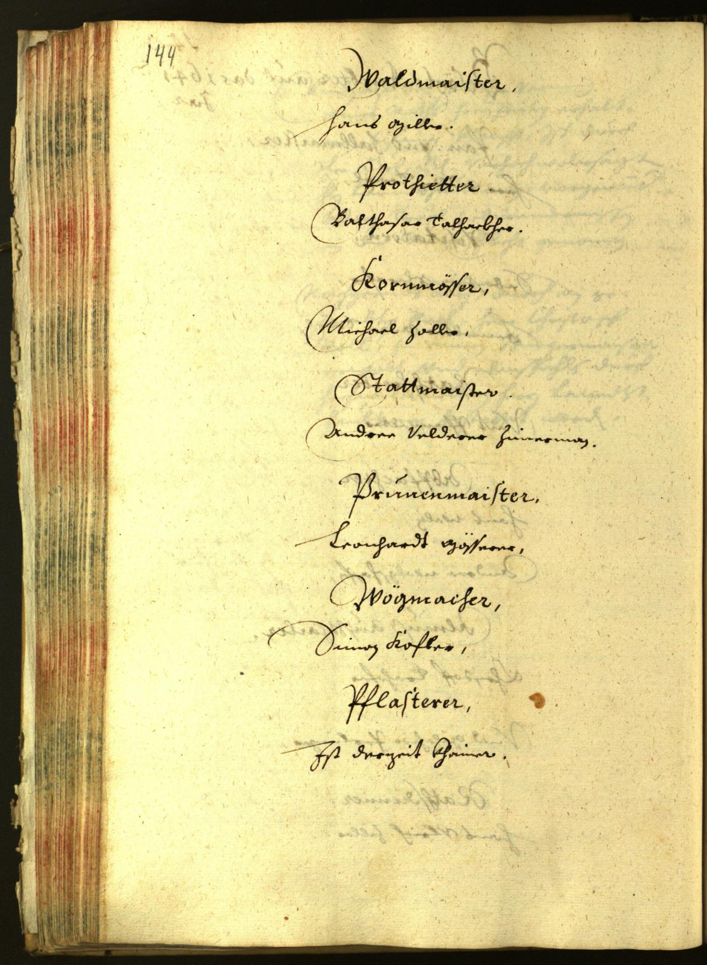 Stadtarchiv Bozen - BOhisto Ratsprotokoll 1641 