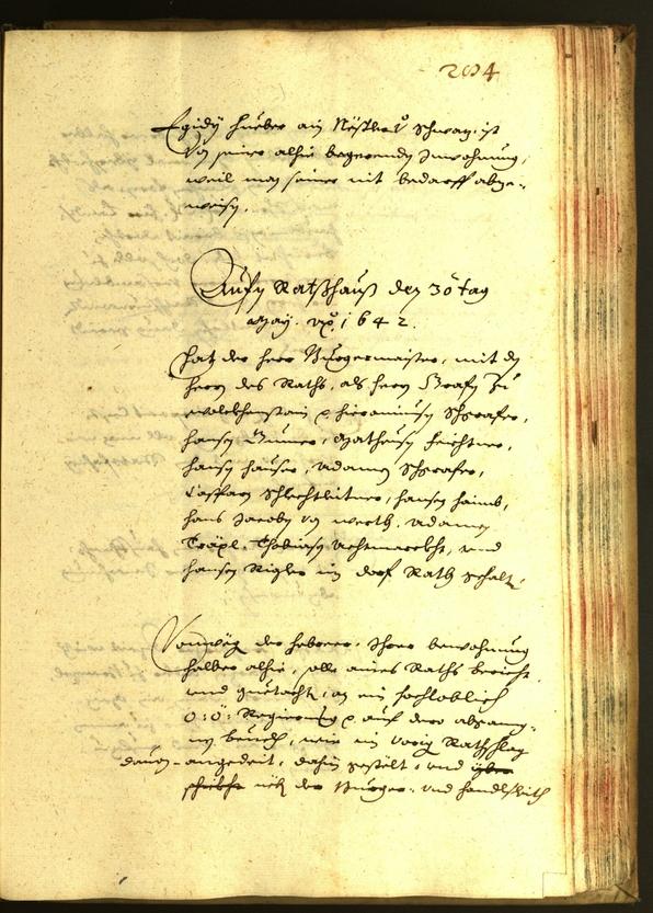 Civic Archives of Bozen-Bolzano - BOhisto Minutes of the council 1642 