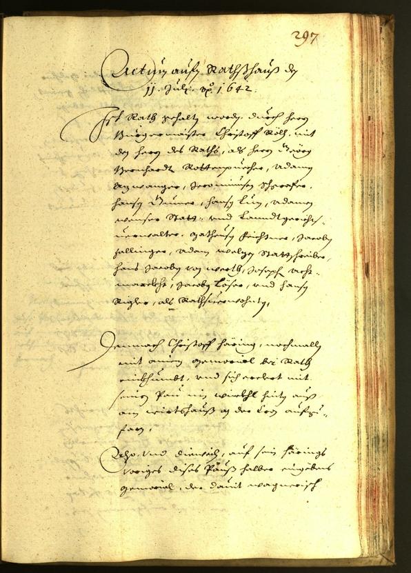 Civic Archives of Bozen-Bolzano - BOhisto Minutes of the council 1642 