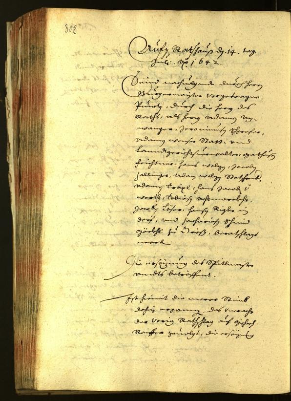 Civic Archives of Bozen-Bolzano - BOhisto Minutes of the council 1642 