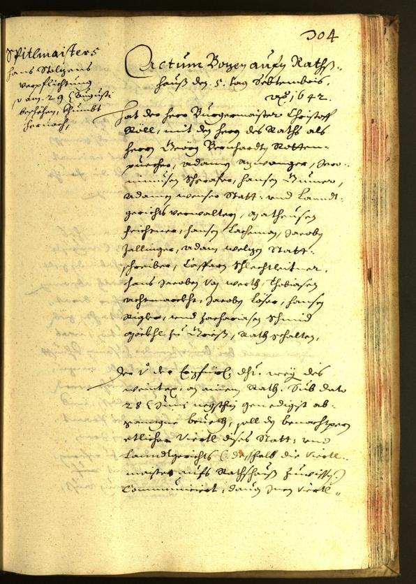 Civic Archives of Bozen-Bolzano - BOhisto Minutes of the council 1642 