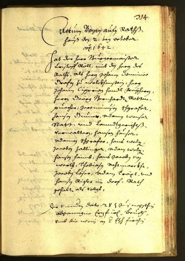 Civic Archives of Bozen-Bolzano - BOhisto Minutes of the council 1642 