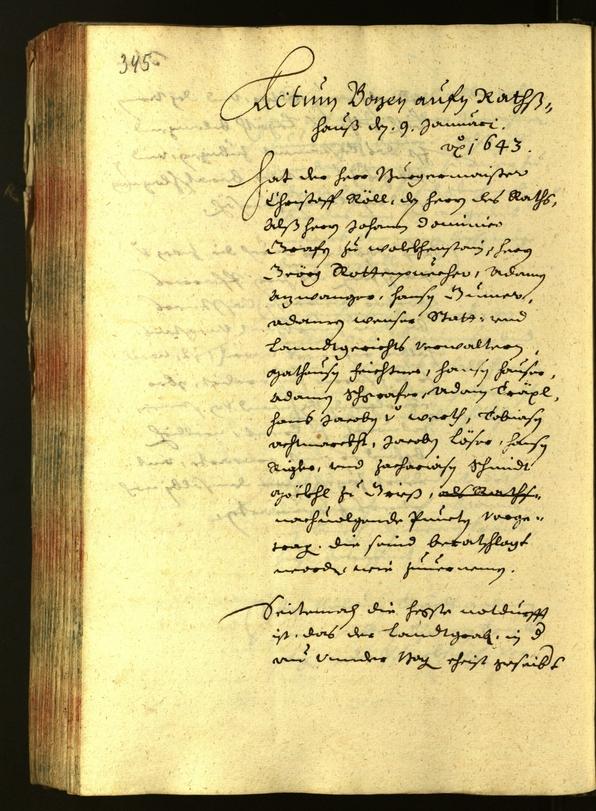 Civic Archives of Bozen-Bolzano - BOhisto Minutes of the council 1642 