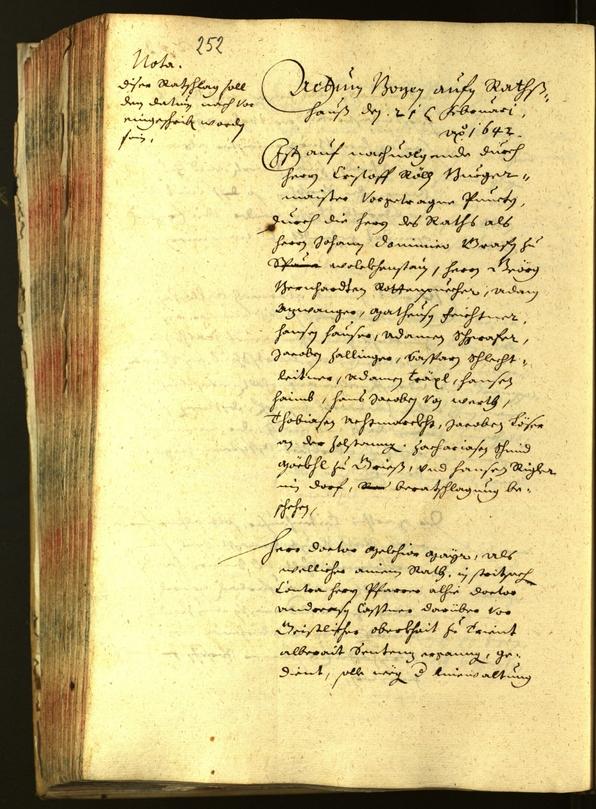 Civic Archives of Bozen-Bolzano - BOhisto Minutes of the council 1642 