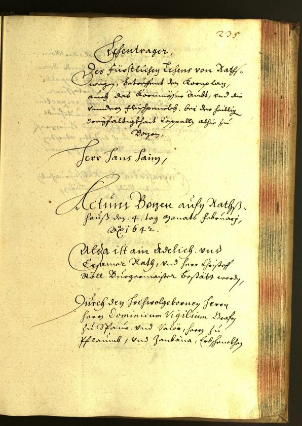 Civic Archives of Bozen-Bolzano - BOhisto Minutes of the council 1642 