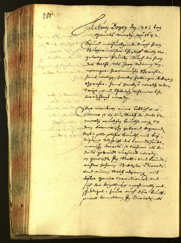 Civic Archives of Bozen-Bolzano - BOhisto Minutes of the council 1642 