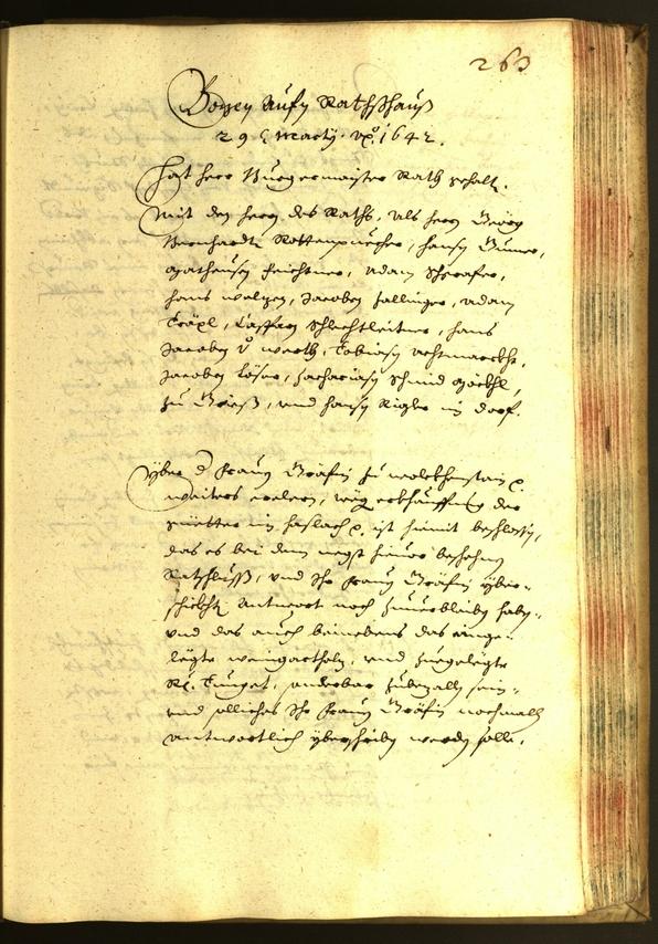 Civic Archives of Bozen-Bolzano - BOhisto Minutes of the council 1642 