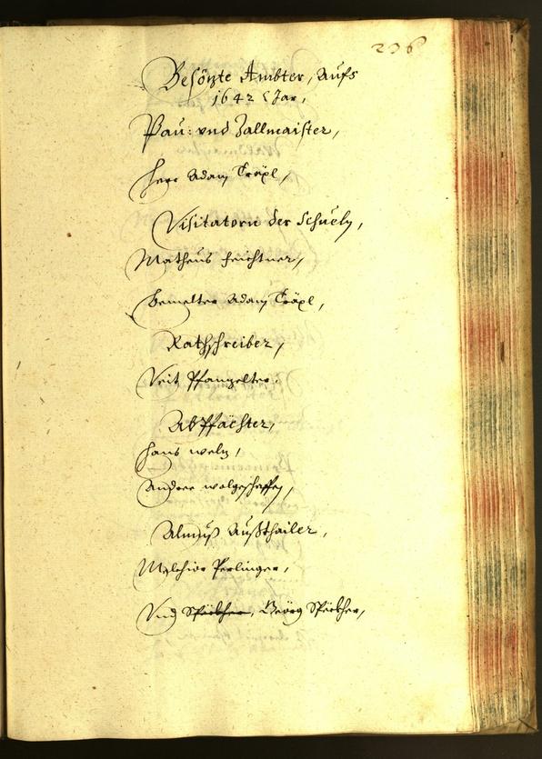 Stadtarchiv Bozen - BOhisto Ratsprotokoll 1642 