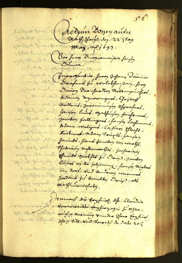 Civic Archives of Bozen-Bolzano - BOhisto Minutes of the council 1643 