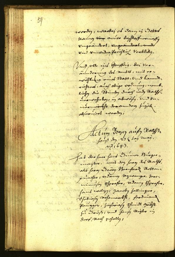 Civic Archives of Bozen-Bolzano - BOhisto Minutes of the council 1643 