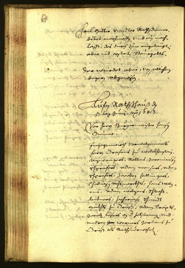 Archivio Storico della Città di Bolzano - BOhisto protocollo consiliare 1643 